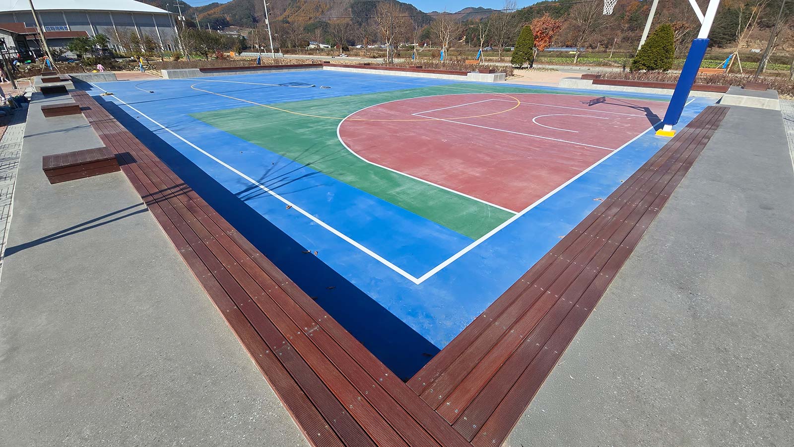 각림문화체육공원 스탠드구조물 콘크리트폴리싱 시공