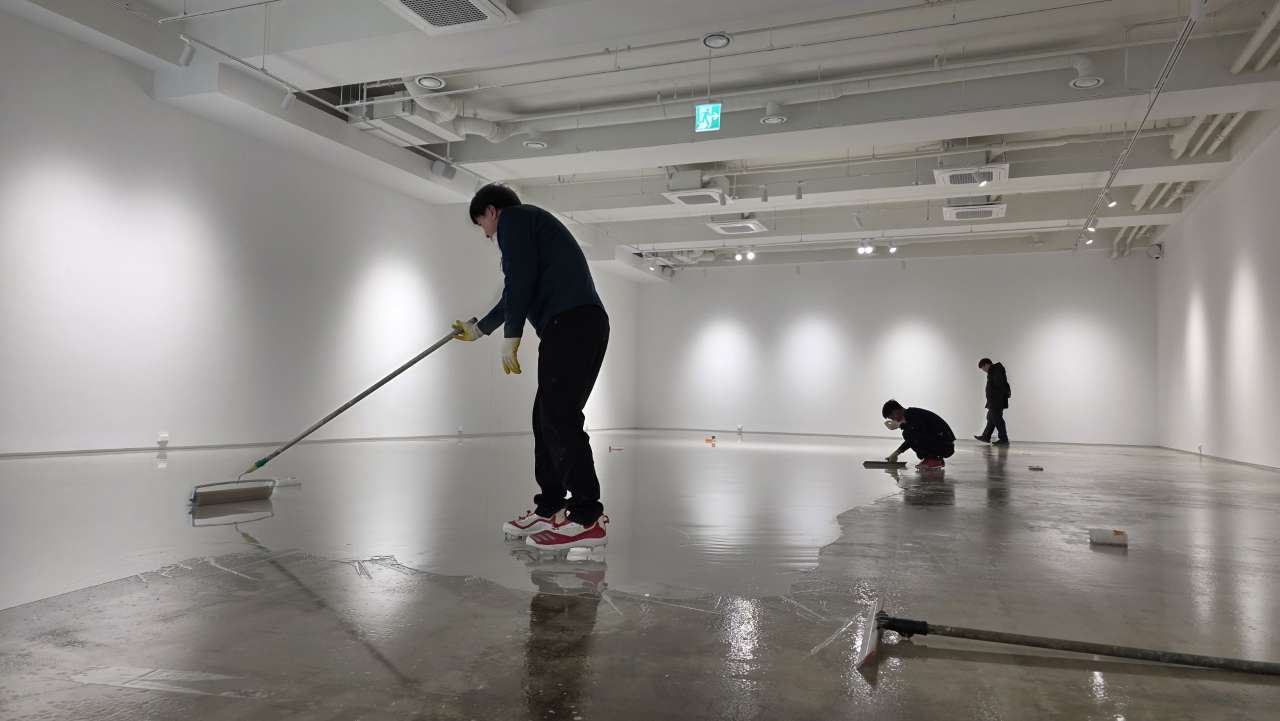 호반아트리움 마이크로레진테라조 시공 호반아트리움 마이크로레진테라조 시공