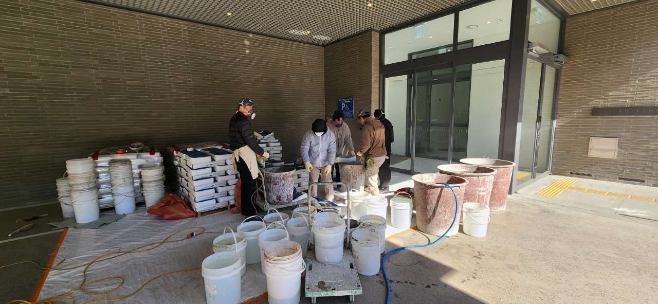 호반아트리움 마이크로레진테라조 시공 호반아트리움 마이크로레진테라조 시공