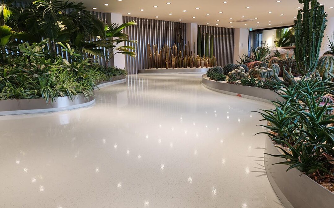 마이크로레진테라조의 탑코팅