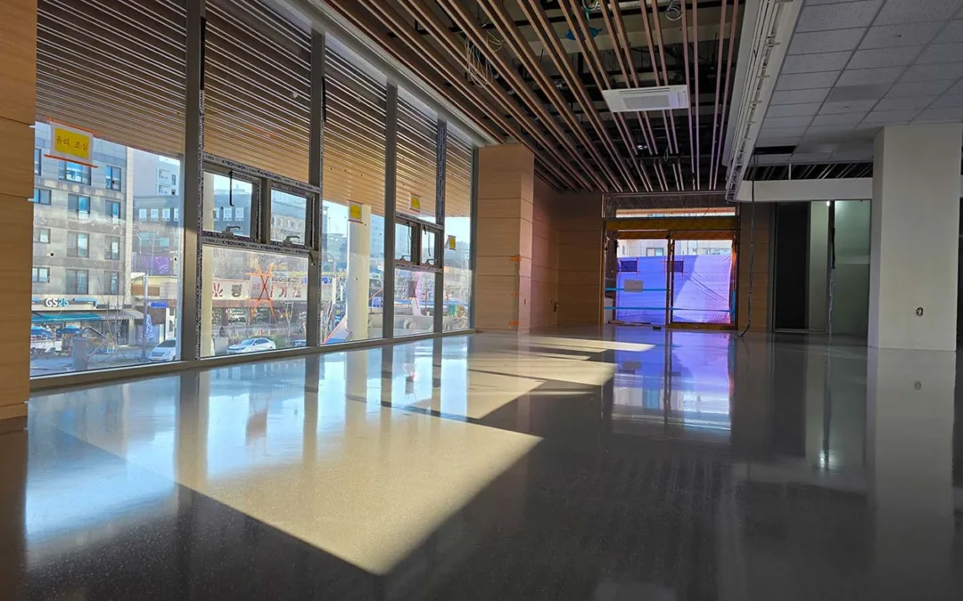 수원시 팔달구 인계동 행정복지센터 마이크로레진테라조 시공