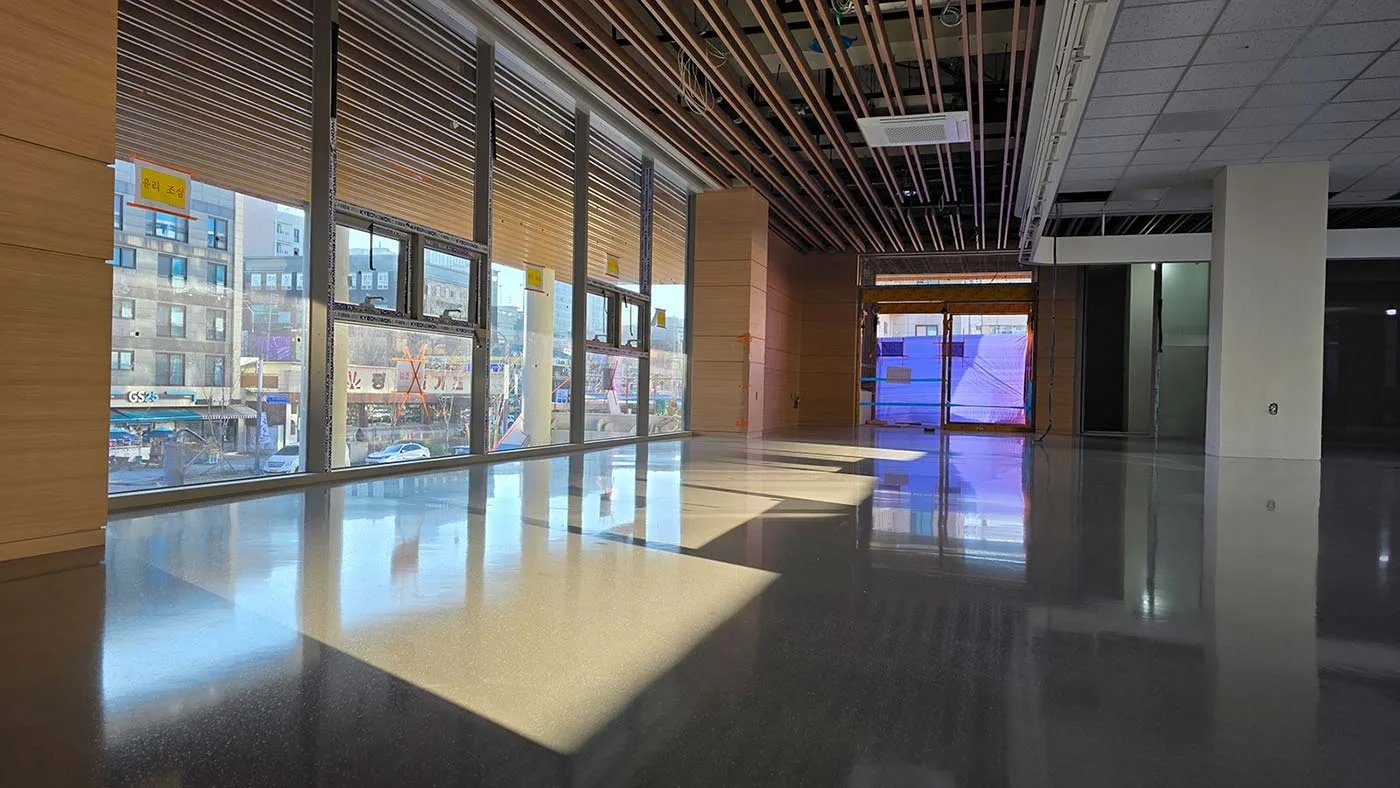 인계동 행정복지센터 마이크로레진테라조 작업 인계동 행정복지센터 마이크로레진테라조 작업