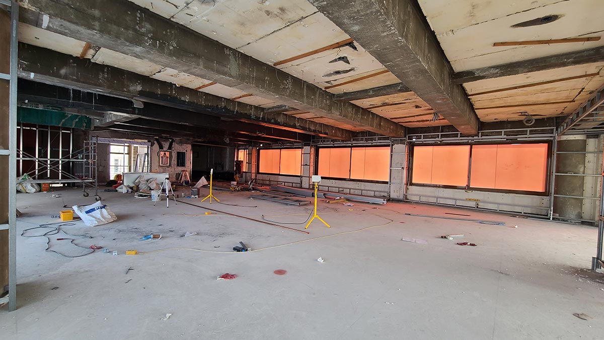 셀프레벨링(자동수평몰탈)의 작업 과정