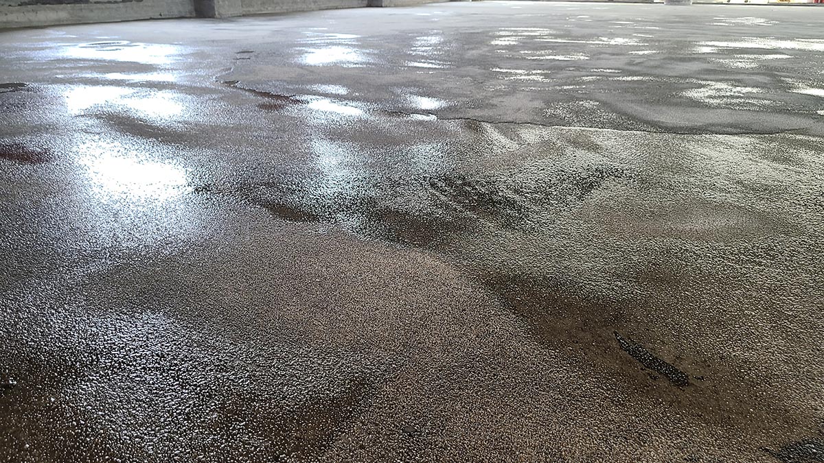 셀프레벨링(자동수평몰탈)의 작업 과정