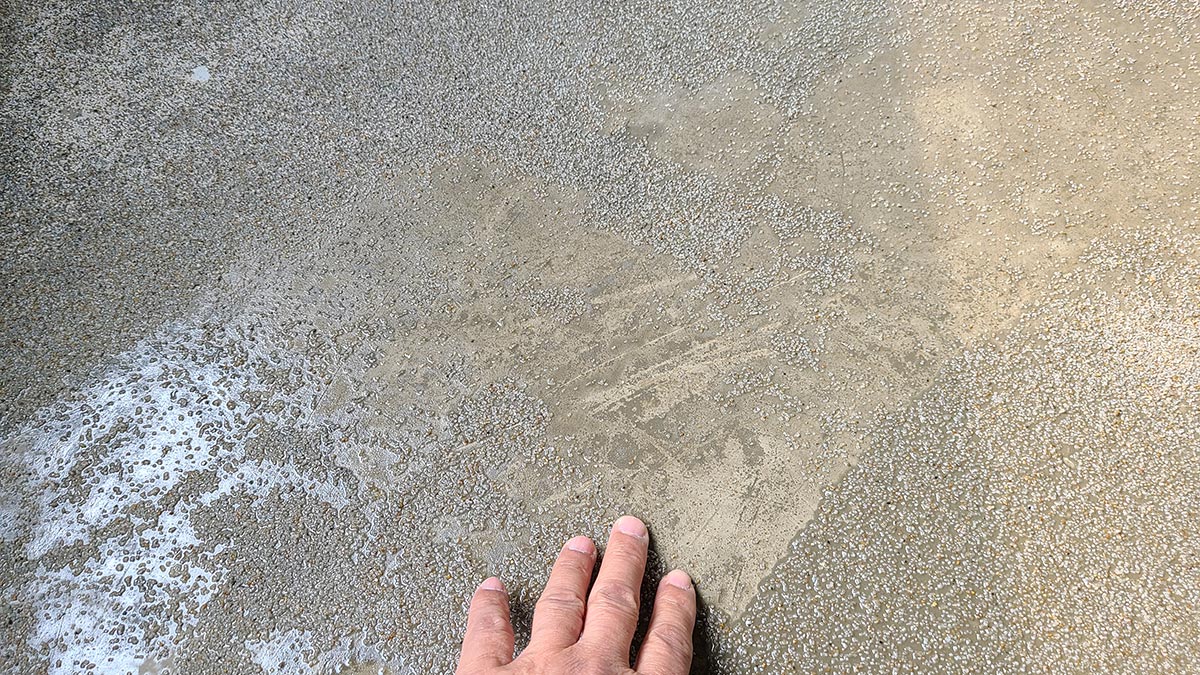 셀프레벨링(자동수평몰탈)의 작업 과정