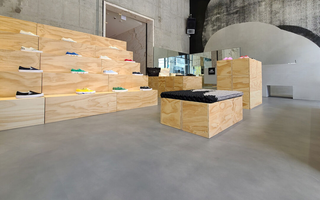 홍대 웍스아웃 마이크로콘크리트토핑 시공