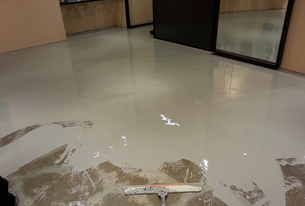 노출콘크리트바닥 보수작업